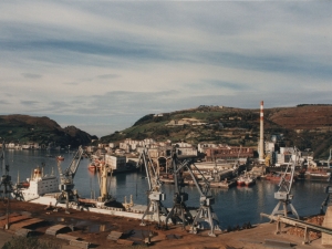 Vista desde Don Bosco del puerto de Pasaia