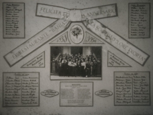 Afiche realizado por el 25º aniversario de la Sociedad Lore-Txorta