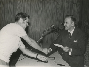 Entrega de premios durante el acto