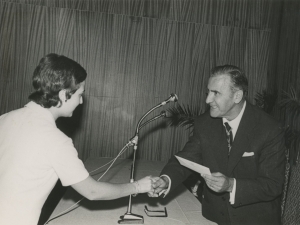 Entrega de premios durante el acto