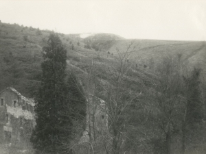 Escombrera cercana a la carretera de Lau-haizeta, vista desde Lau-Bide