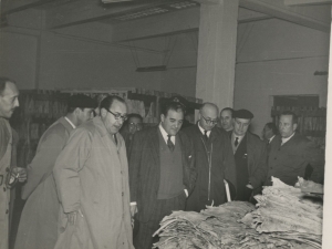 José María del Moral y otras autoridades visitando las instalaciones de la empresa Pysbe