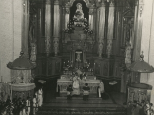 Misa en la parroquia de Nuestra Señora del Carmen