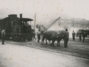 Vías del ferrocarril en Pasai Antxo