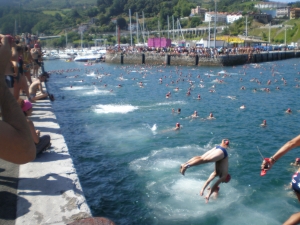 Travesía a nado Getaria-Zarautz 2009