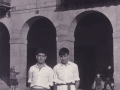 Bi pilotari gazte San Juan plazan