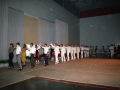 Dantzaris bailando en el homenaje a Aramburu