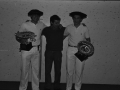 Pelotaris con sus trofeos