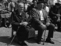 Pareja de ancianos homenajeada