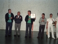 Entrega de premios en el homenaje al pelotari Aguiriano