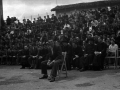 Juez del partido de pelota organizado con motivo del homenaje