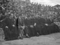 Jose Mari Murua junto a otros sacerdotes en el partido de pelota organizado con motivo del homenaje