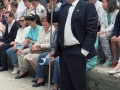 Imanol Murua en los actos de homenaje al sacristán de Zubillaga