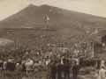 La romería en el monte durante el Alarde