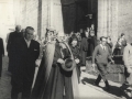 Época del alcalde Pedro Aguinagalde : visita del obispo de la diócesis