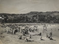 Playa de Hondarribia con bañistas