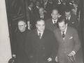 Visita del Gobernador Civil de Gipuzkoa José María del Moral. Junto a él el alcalde José Ramón Fernández de Casadevante