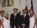 El alcalde Borja Jauregi junto a la corporación municipal en las fiestas de Santa María Magdalena