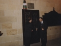 Visita de Juan José Ibarretxe, lehendakari del Gobierno Vasco, con motivo del 800 Aniversario de Hondarribia : saludo del lehendakari al alcalde Borja Jauregi