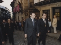 Visita de Juan José Ibarretxe, lehendakari del Gobierno Vasco, con motivo del 800 Aniversario de Hondarribia : el lehendakari junto al alcalde Borja Jauregi