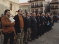 Visita de Juan José Ibarretxe, lehendakari del Gobierno Vasco, con motivo del 800 Aniversario de Hondarribia : el lehendakari junto a los asistentes al acto