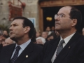 Visita de Juan José Ibarretxe, lehendakari del Gobierno Vasco, con motivo del 800 Aniversario de Hondarribia : el lehendakari junto al alcalde Borja Jauregi