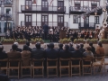 Visita de Juan José Ibarretxe, lehendakari del Gobierno Vasco, con motivo del 800 Aniversario de Hondarribia : actuación musical de la banda municipal