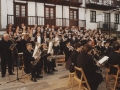 Visita de Juan José Ibarretxe, lehendakari del Gobierno Vasco, con motivo del 800 Aniversario de Hondarribia : actuación musical de la banda municipal