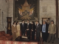 Visita de Juan José Ibarretxe, lehendakari del Gobierno Vasco, con motivo del 800 Aniversario de Hondarribia : el lehendakari firmando en el libro de visitas