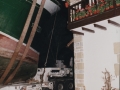 Traslado y colocación de barco pesquero San Francisco Glorioso en el restaurante Bekoerrota