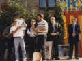 Visita institucional de los representantes del ayuntamiento de Peñíscola a Hondarribia : intercambio de obsequio entre las dos instituciones