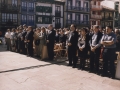 Visita institucional de los representantes del ayuntamiento de Peñíscola a Hondarribia : corporación municipal y público asistente al acto
