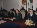 Nombramiento de Hijo Adoptivo de Hondarribia a Álvaro Enrique Arzú Irigoyen, Presidente Constitucional de la República de Guatemala : el Presidente junto al alcalde Jauregi y Jose Mari Muñoa