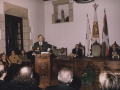 Nombramiento de Hijo Adoptivo de Hondarribia a Álvaro Enrique Arzú Irigoyen, Presidente Constitucional de la República de Guatemala : el Presidente dirige unas palabras al público asistente