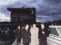 Las autoridades en la inauguración del puerto deportivo