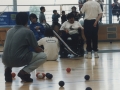 Juegos de boccia en el polideportivo