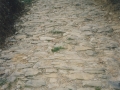 Camino empedrado para rodada de carros : empedrado de canto