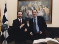 Visita institucional del alcalde de Hondarribia al ayuntamiento de Ferrol : el alcalde Borja Jauregi junto al alcalde de Ferrol, Xaime Bello