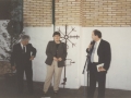 El alcalde de Hondarribia en la presentación de la exposición "Zahakinak"