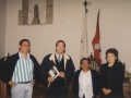 Visita del alcalde de Somoto (Nicaragua) : el alcalde de Hondarribia, Borja Jauregi, junto a la alcaldesa de Lasarte-Oria, Ana Urchueguía, y el alcalde de Somoto