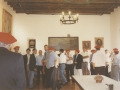 Acto en el salón de plenos del Ayuntamiento el día del Alarde