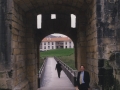 El alcalde Borja Jauregi en la muralla de Hondarribia