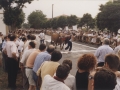 Arrastre de piedra por bueyes en las fiestas patronales