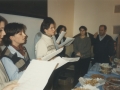Entrega de premios en el ayuntamiento de Hondarribia : actuación del coro en la recepción