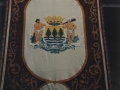 Bandera con el escudo de Gipuzkoa