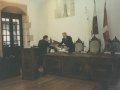 Visita del alcalde de Peñiscola : el alcade de Hondarribia junto al alcalde de Peñiscola