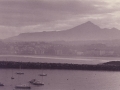 Vista de Hendaya, con el monte Larrun, al fondo