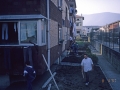 Obras en una calle de Hondarribia