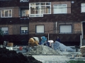 Obras en una calle de Hondarribia