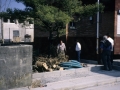 Obras en una calle de Hondarribia